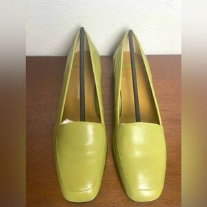 Enzo Angiolini Lime Green Leather Loafers